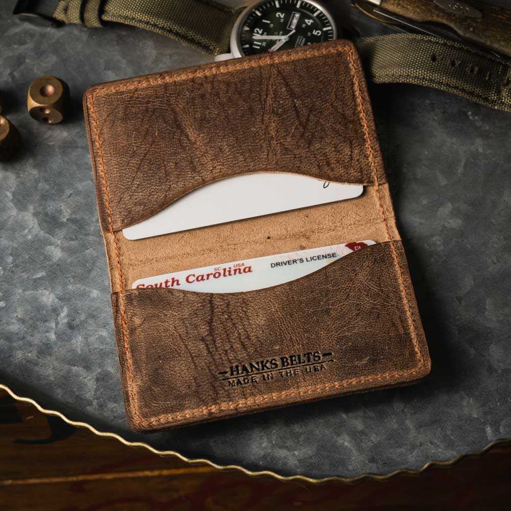 Small Bifold Leather Card Case